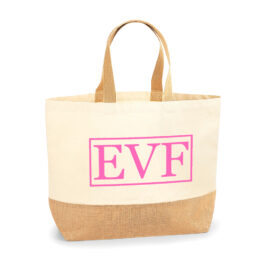 Bolsa personalizada Santorini Iniciales rectángulo
