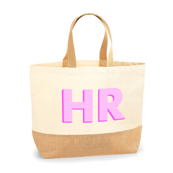 Bolsa personalizada Santorini Iniciales sombra