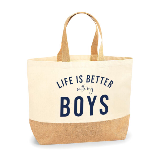 Bolsa personalizada Santorini Life is better - Imagen 3