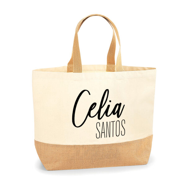 Bolsa personalizada Santorini Nombre y apellido