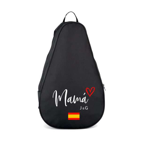 FUNDA MOCHILA PALA PÁDEL PERSONALIZADA MAMÁ CORAZÓN - Imagen 5
