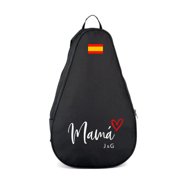 FUNDA MOCHILA PALA PÁDEL PERSONALIZADA MAMÁ CORAZÓN - Imagen 4