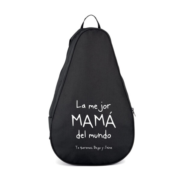 FUNDA MOCHILA PALA PÁDEL PERSONALIZADA MEJOR MAMÁ DEL MUNDO