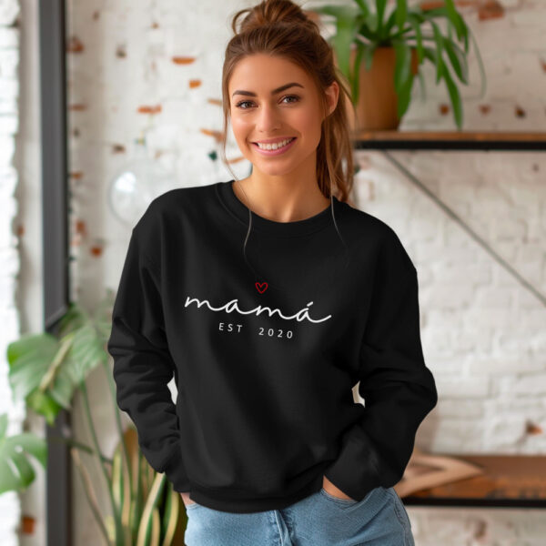 SUDADERA PERSONALIZADA CORAZÓN ESTABLISHED - Imagen 2