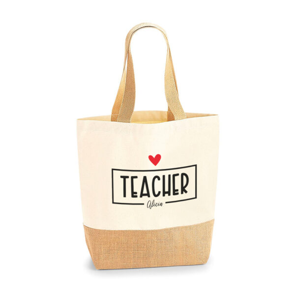 BOLSA PERSONALIZADA BALI PROFE RECTÁNGULO - Imagen 4