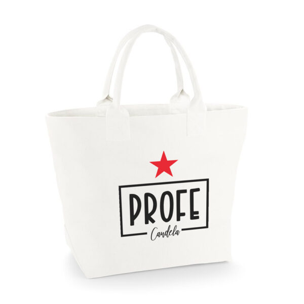 BOLSA PERSONALIZADA CRETA PROFE RECTÁNGULO
