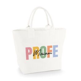 BOLSA PERSONALIZADA CRETA PROFE NOMBRE