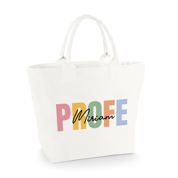 BOLSA PERSONALIZADA CRETA PROFE NOMBRE