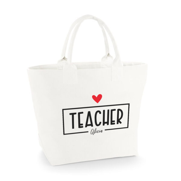 BOLSA PERSONALIZADA CRETA PROFE RECTÁNGULO - Imagen 2