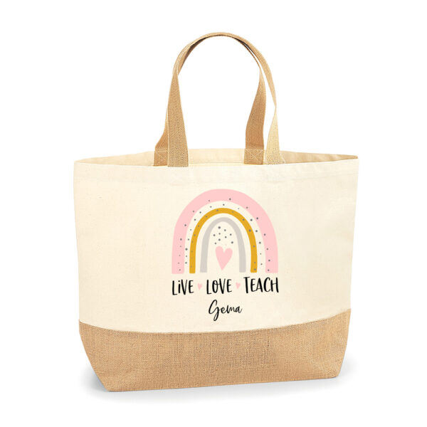 BOLSA PERSONALIZADA SANTORINI ARCOÍRIS TEACH