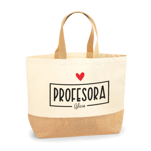 BOLSA PERSONALIZADA SANTORINI PROFE RECTÁNGULO - Imagen 2