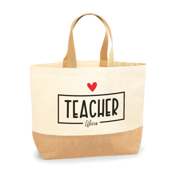 BOLSA PERSONALIZADA SANTORINI PROFE RECTÁNGULO - Imagen 3