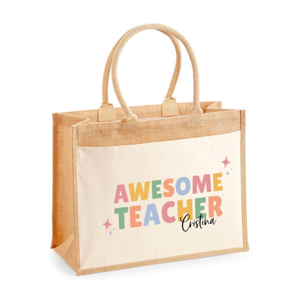 BOLSA PERSONALIZADA MÓNACO AWESOME TEACHER
