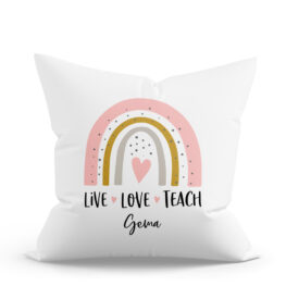 COJÍN PERSONALIZADO ARCOÍRIS TEACH
