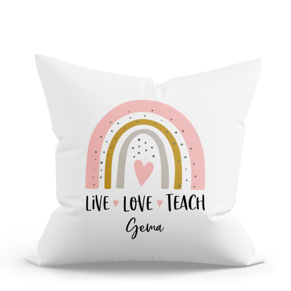 COJÍN PERSONALIZADO ARCOÍRIS TEACH