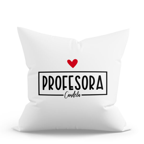 COJÍN PERSONALIZADO PROFE RECTÁNGULO - Imagen 3
