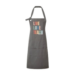DELANTAL PERSONALIZADO LIVE LOVE TEACH