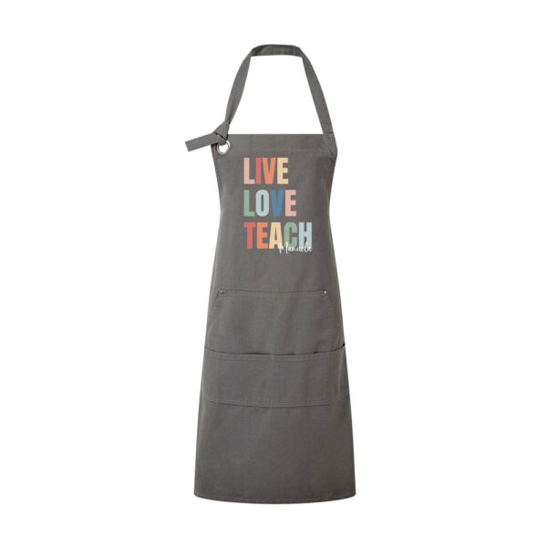 DELANTAL PERSONALIZADO LIVE LOVE TEACH