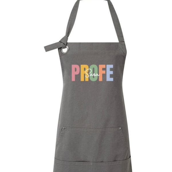 DELANTAL PERSONALIZADO PROFE NOMBRE - Imagen 4