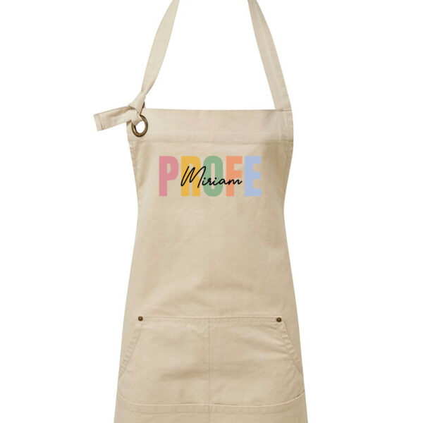 DELANTAL PERSONALIZADO PROFE NOMBRE - Imagen 3