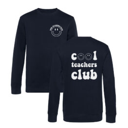 SUDADERA PERSONALIZADA COOL TEACHERS CLUB SMILEY