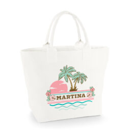 BOLSA PERSONALIZADA CRETA PALMERAS HIBISCUS