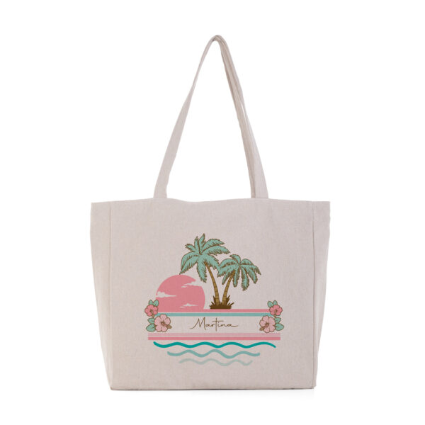 BOLSA PERSONALIZADA MIAMI PALMERAS HIBISCUS - Imagen 4