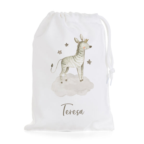 BOLSA PERSONALIZADA MERIENDA ANIMALITOS SAFARI CORONA - Imagen 2