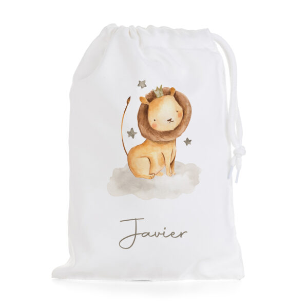 BOLSA PERSONALIZADA MERIENDA ANIMALITOS SAFARI CORONA - Imagen 4
