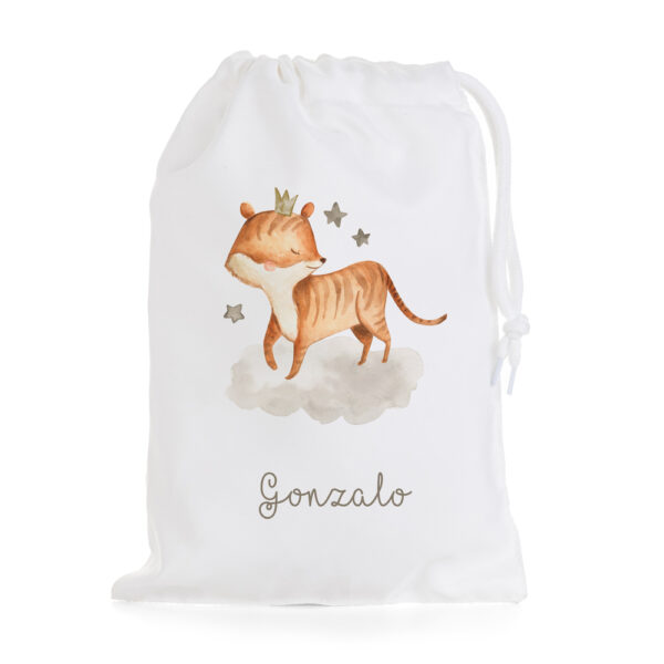 BOLSA PERSONALIZADA MERIENDA ANIMALITOS SAFARI CORONA - Imagen 6