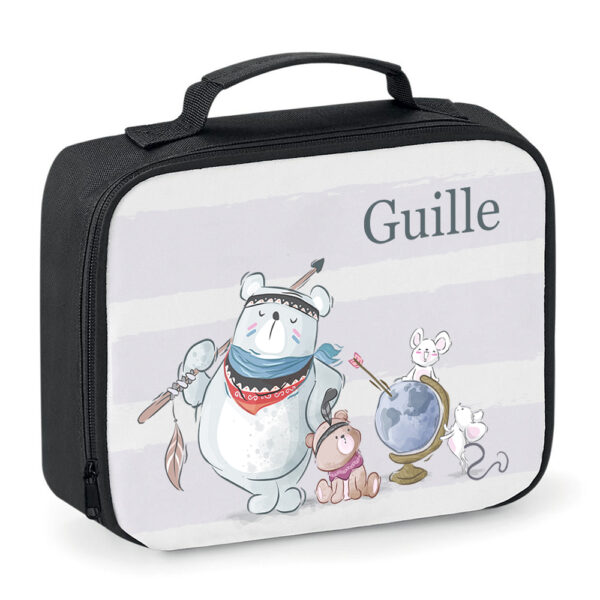 BOLSA TÉRMICA PERSONALIZADA ÁRTICA - OSO TRIBAL BOLA MUNDO