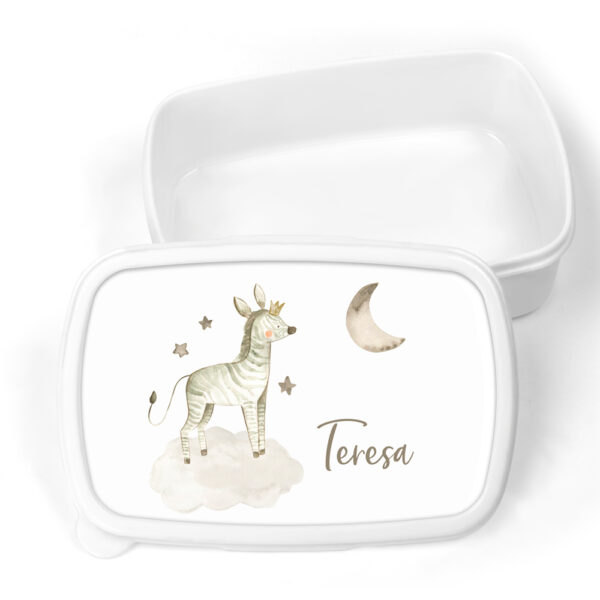 CAJA ALMUERZO PERSONALIZADA - ANIMALITOS SAFARI CORONA - Imagen 7
