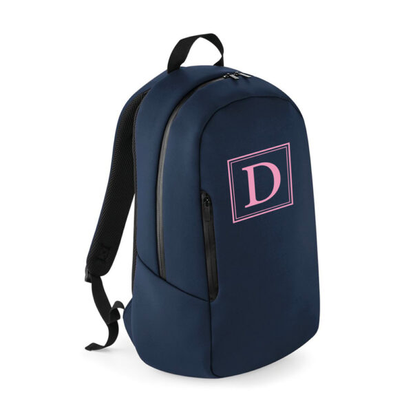 MOCHILA PERSONALIZADA NEOPRENO CHICAGO - INICIAL DOBLE CUADRADO - Imagen 5