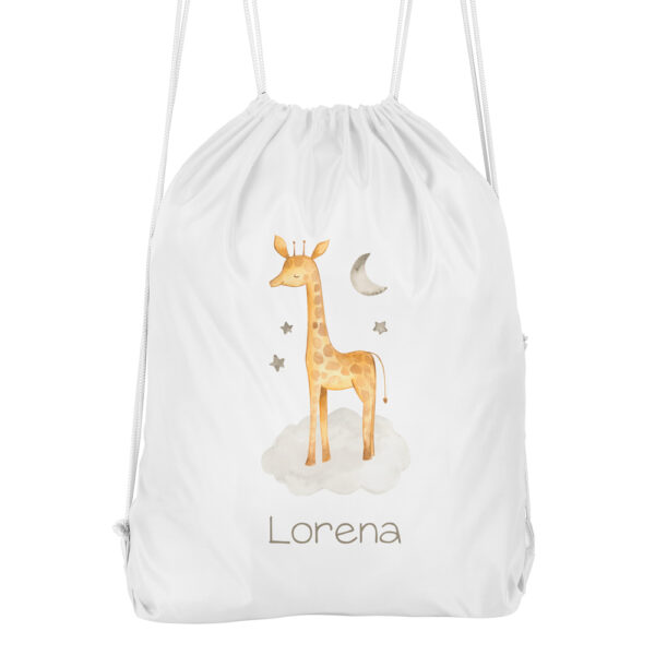 MOCHILA CUERDAS PERSONALIZADA ANIMALITOS SAFARI CORONA - Imagen 4