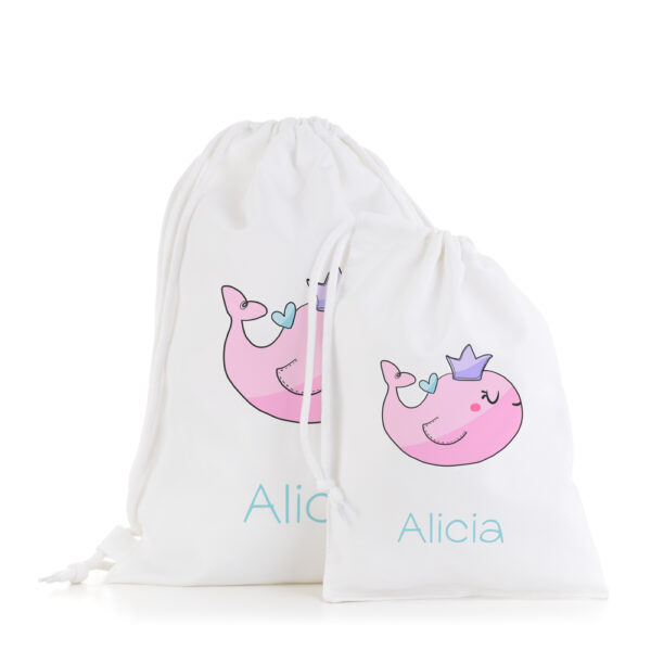 PACK PERSONALIZADO COLE 1 - BALLENA CORONA CORAZÓN - Imagen 2