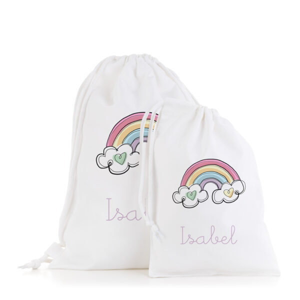PACK PERSONALIZADO COLE 1 - ARCOIRIS CORAZONES