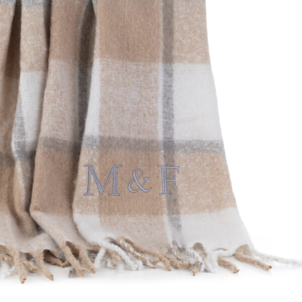 MANTA PERSONALIZADA MOHAIR CUADROS