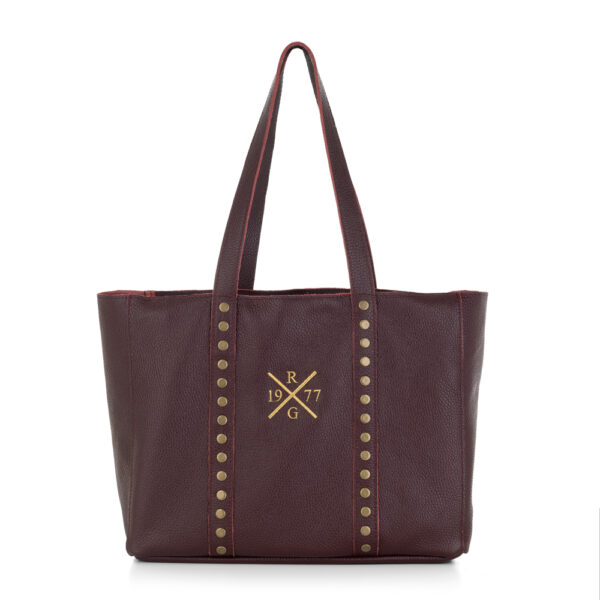 BOLSO PIEL PERSONALIZADO AMAK TACHUELAS CITY - Imagen 7