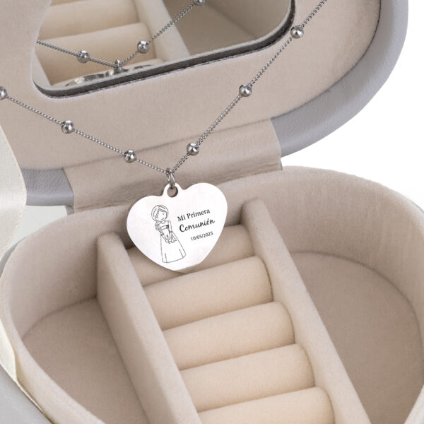PACK PERSONALIZADO JOYERO AMELIA<p style="color: #3c8d89;">- ESPECIAL COMUNIÓN - </p> - Imagen 4