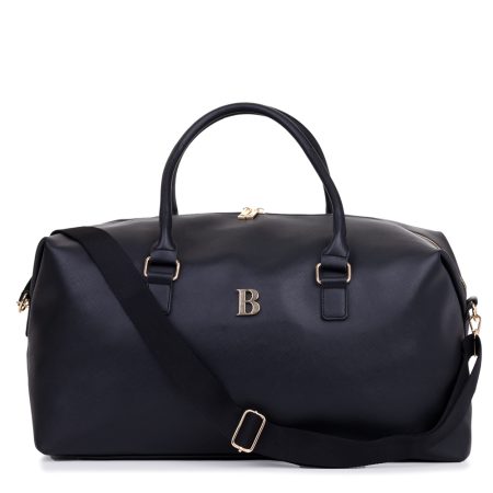 Bolsa-viaje-personalizada-paris-negro-inicial-metalica