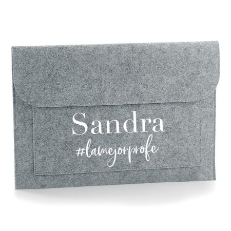 Funda-portatil-personalizada-fieltro-gris-hashtag